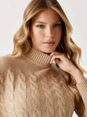 GUESS - Wool-blend Taupe Sweater