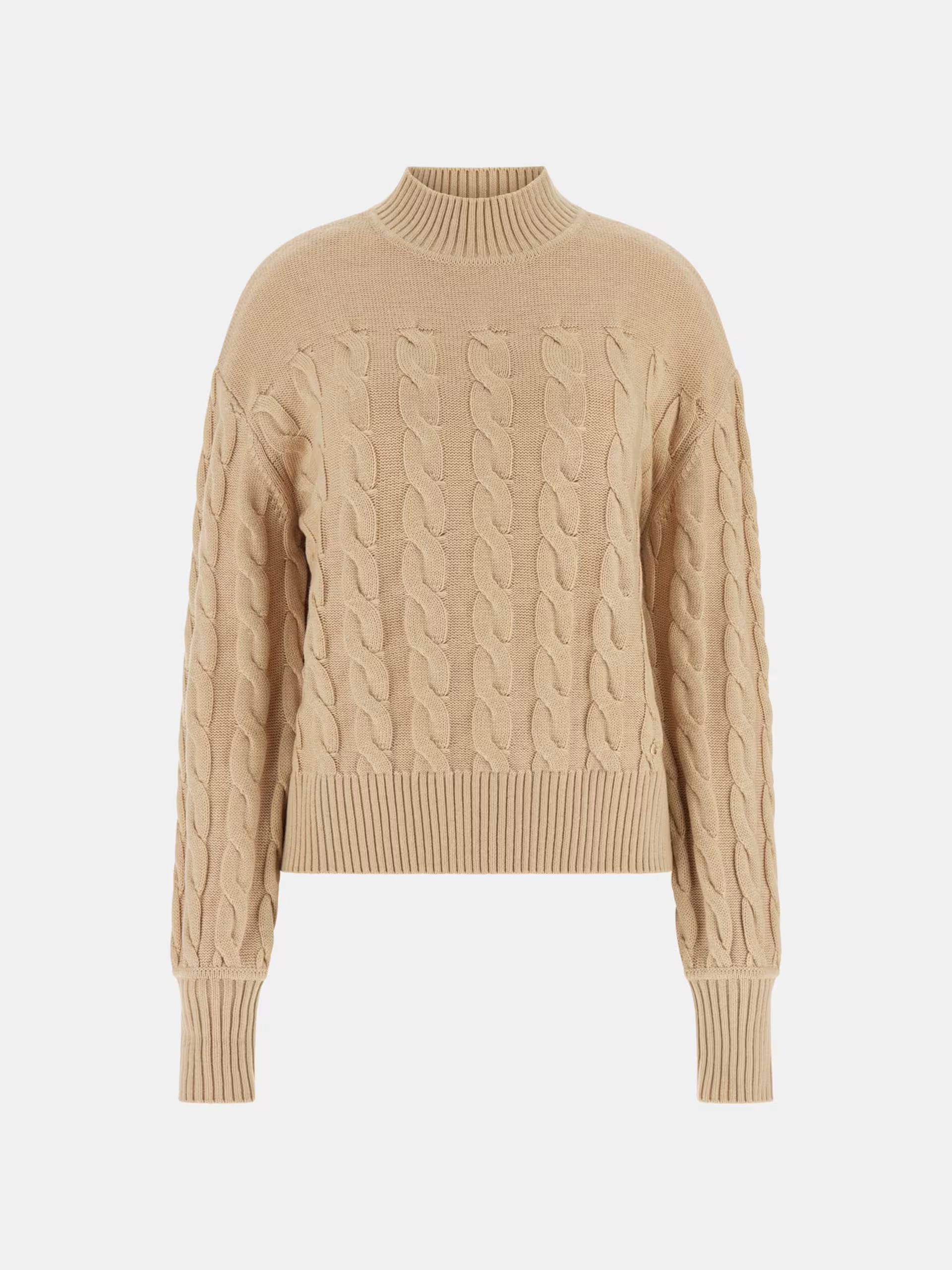 GUESS - Wool-blend Taupe Sweater