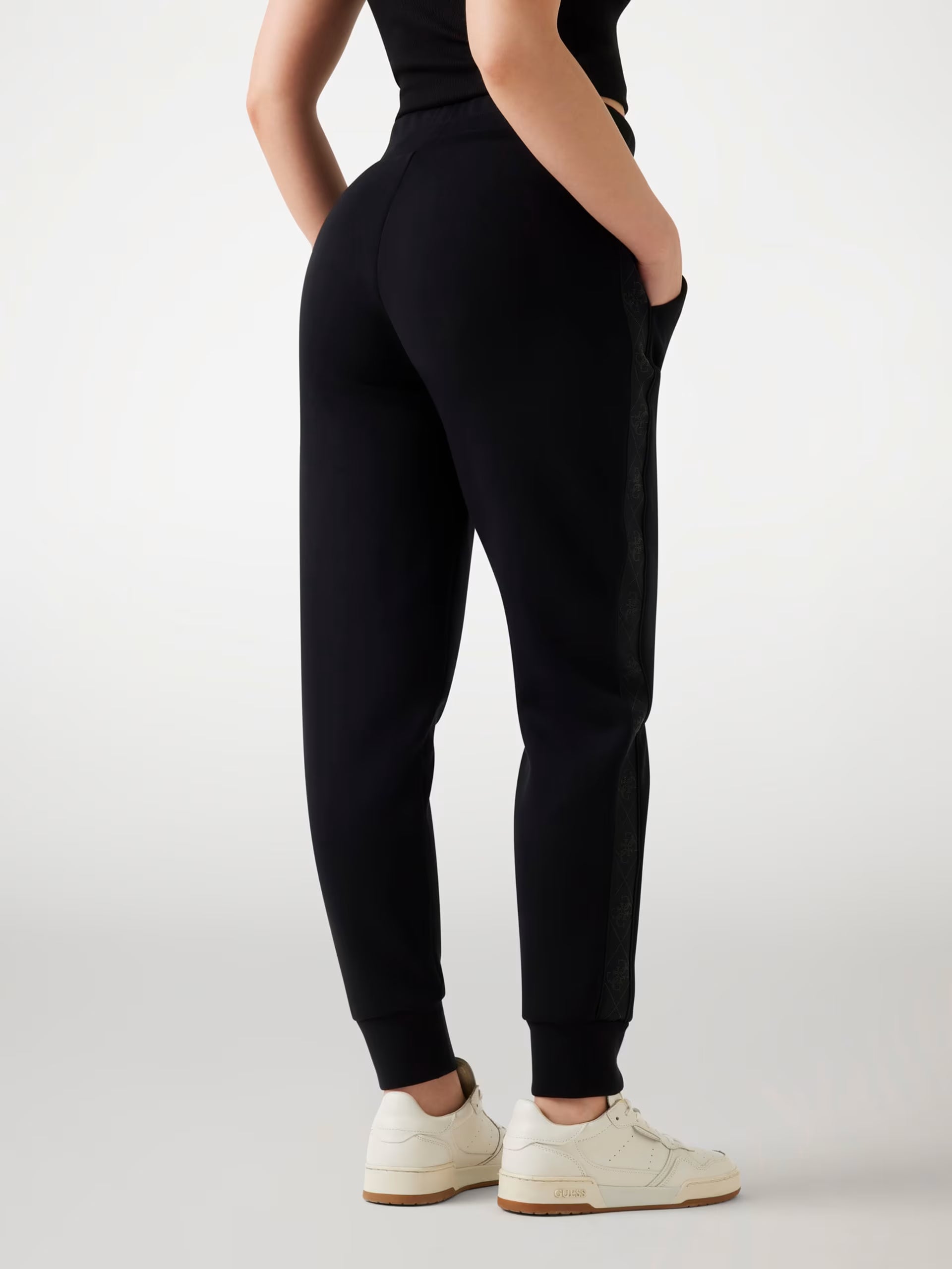 GUESS - Scuba Fabric Pants Black