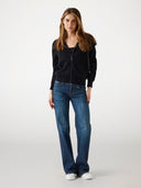 GUESS - Full Zip Scuba Fabric Hoodie Black
