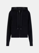 GUESS - Full Zip Scuba Fabric Hoodie Black