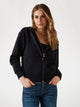 GUESS - Full Zip Scuba Fabric Hoodie Black