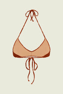 OAS - Terracotta Scribble Yam Bikini Top