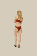 OAS - Terracotta Scribble Solis Bikini Bottom