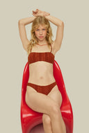 OAS - Terracotta Scribble Baia Bikini Top
