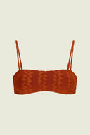 OAS - Terracotta Scribble Baia Bikini Top