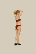 OAS - Terracotta Scribble Solis Bikini Bottom