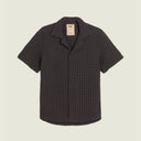 OAS - Nearly Black Cuba Waffle Shirt
