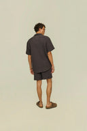 OAS - Nearly Black Cuba Waffle Shirt