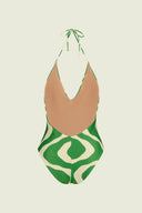 OAS - Green Rippling Lido Bathing Suit
