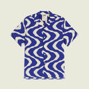 OAS - Blue Rippling Viscose Shirt