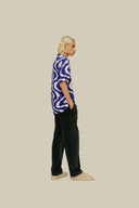 OAS - Blue Rippling Viscose Shirt