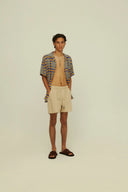 OAS - Beige Linen Shorts