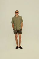 OAS - Green Plain Viscose Shirt