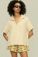 OAS - Ecru Jaffa Waffle Shirt