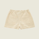 OAS - Ecru Drizzle Waffle Shorts