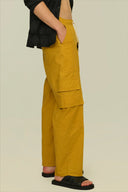 OAS - Mustard Cargo Linen Pants