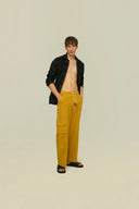 OAS - Mustard Cargo Linen Pants