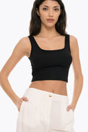 4TAILORS - Afterring Crop top Black