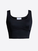 4TAILORS - Afterring Crop top Black