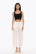 4TAILORS - Afterring Crop top Black