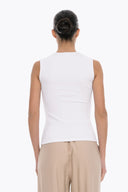 4TAILORS - Afterring Sleeveless top White