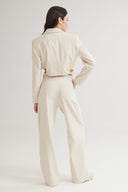 4TAILORS - Tia Cropped Blazer Ecru