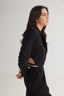 4TAILORS - Tia Cropped Blazer Black