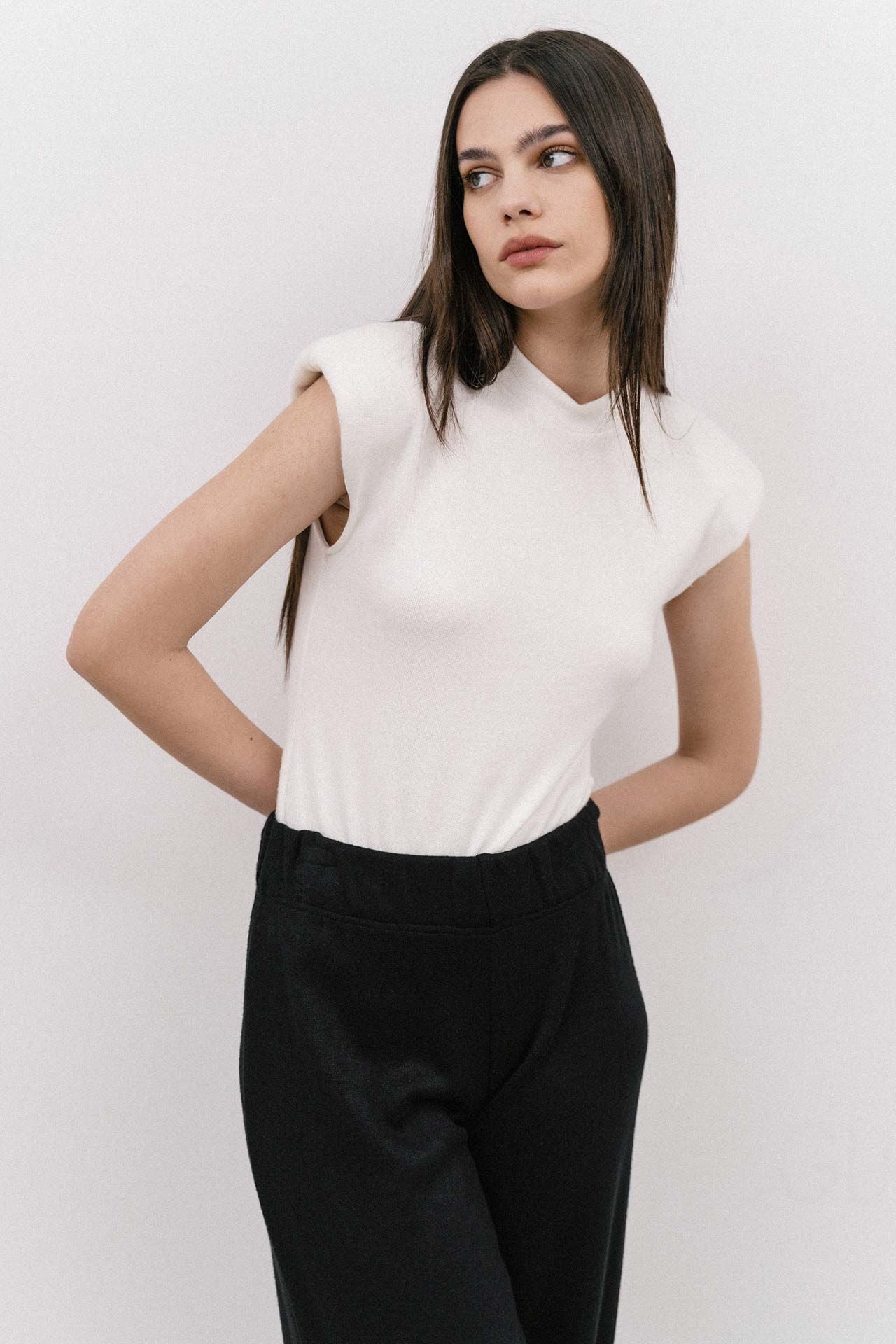 4TAILORS - The Jalapeno Sleevless Bodysuit White
