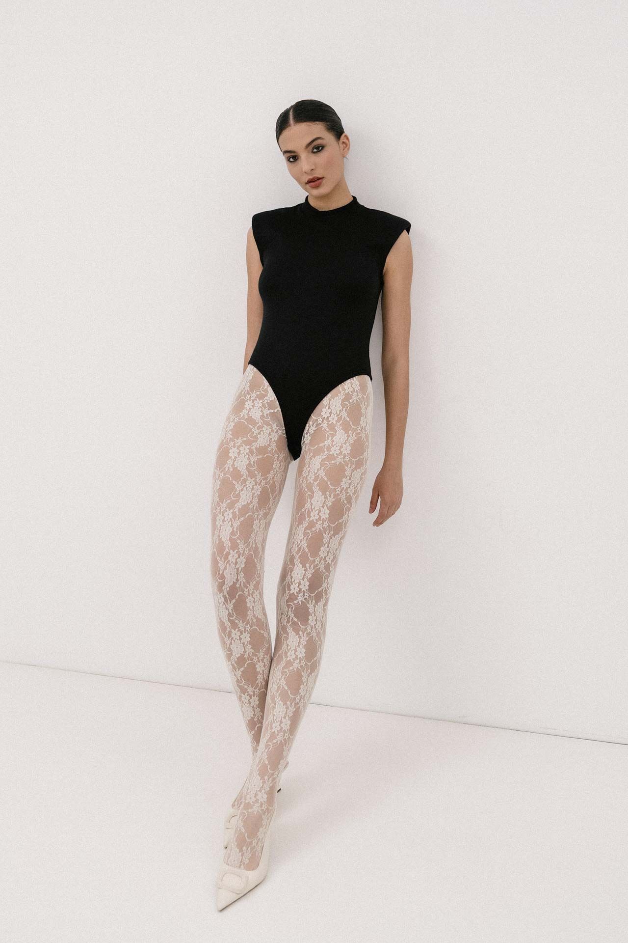 4TAILORS - The Jalapeno Sleevless Bodysuit Black