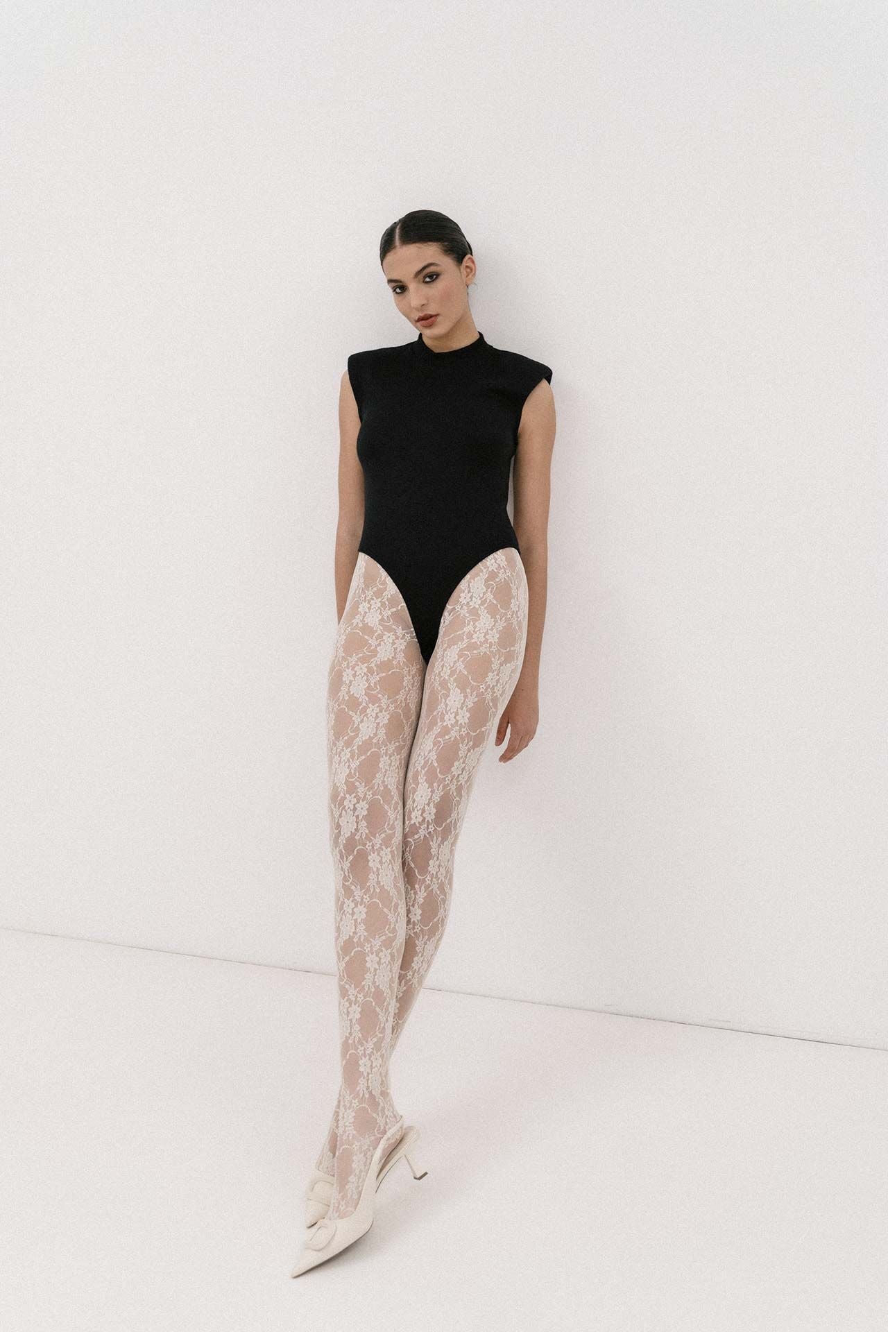 4TAILORS - The Jalapeno Sleevless Bodysuit Black