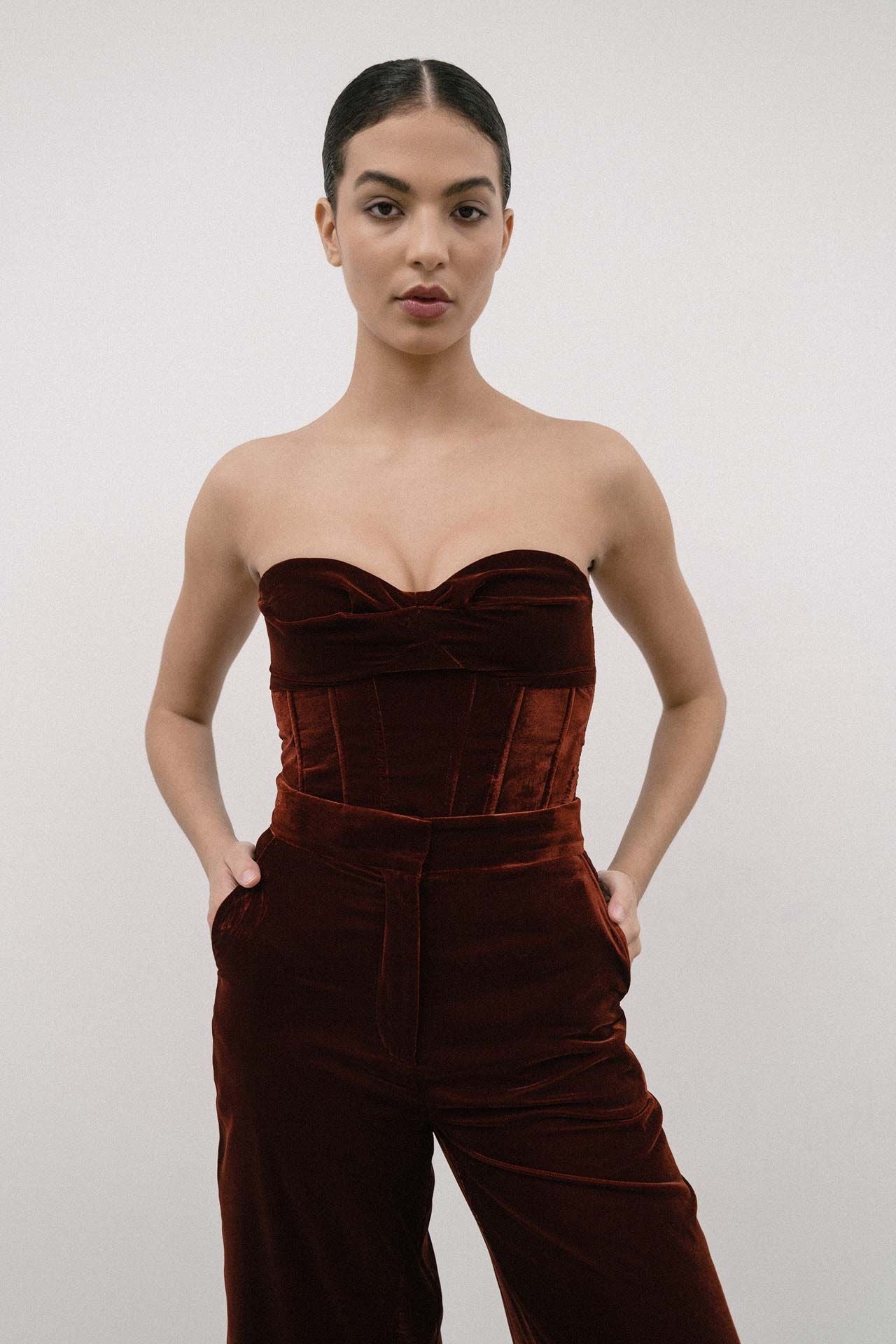 4TAILORS - The Spicy Bustier Brown