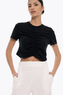 4TAILORS - Connect me Crop Top Black