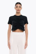 4TAILORS - Connect me Crop Top Black