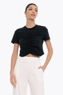 4TAILORS - Connect me Crop Top Black