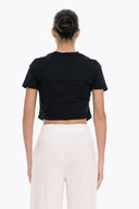 4TAILORS - Connect me Crop Top Black