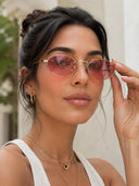 CUBITTS - Maygood Sunglasses Gold Rose