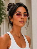 CUBITTS - Maygood Sunglasses Silver Wine Fade