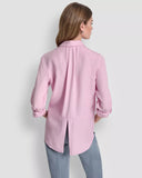 DKNY - Split Back Button Shirt Pink Lavender
