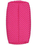 DKNY women’s bright pink woven hobo bag with braided texture and single shoulder handle, combining modern New York style with bold statement design for chic everyday and summer outfits — γυναικεία ροζ υφαντή hobo τσάντα DKNY με braided υφή και μονό χερούλι ώμου, ιδανική για εντυπωσιακά καθημερινά και καλοκαιρινά looks. Διαθέσιμη στο Iconic Angels Glyfada.