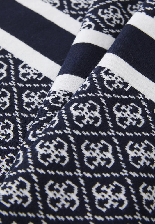 GUESS - Sevyn 4G Logo Scarf Blue Cream