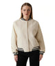 GUESS - Danielle College Bomber Jacket Beige