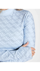 GUESS - 4G Logo Crop Top Arctic Sky