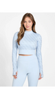 GUESS - 4G Logo Crop Top Arctic Sky