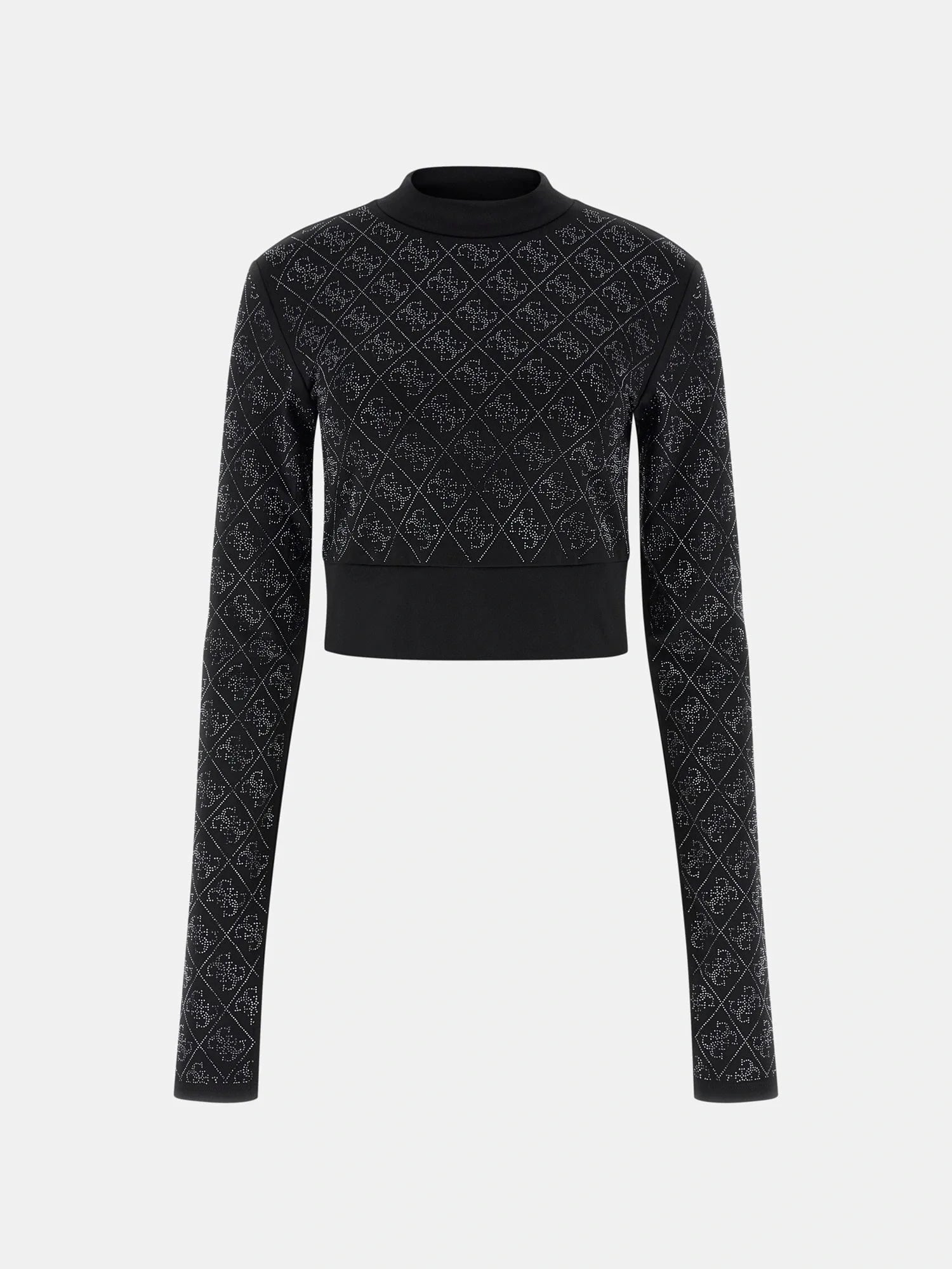 GUESS - 4G Logo Crop Top Black