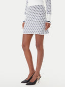 GUESS - Aubrey 4G Skirt Sweater Cream Blue