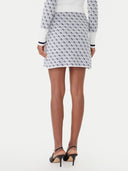 GUESS - Aubrey 4G Skirt Sweater Cream Blue