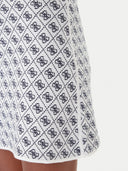 GUESS - Aubrey 4G Skirt Sweater Cream Blue