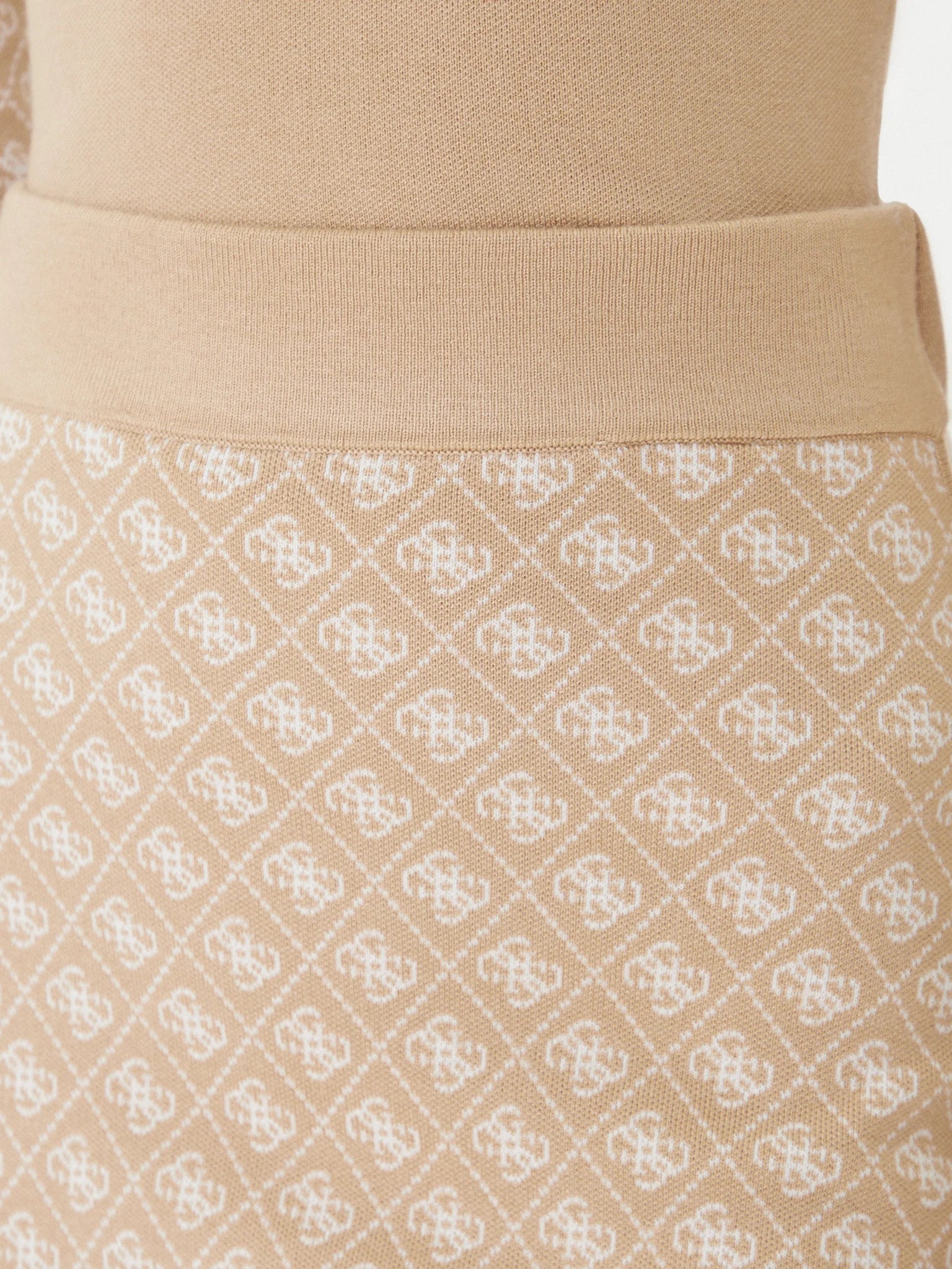 GUESS - Aubrey 4G Skirt Sweater Taupe
