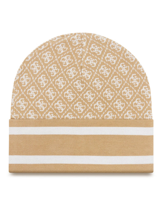 GUESS - Sevyn 4G Logo Beanie Foamy Taupe